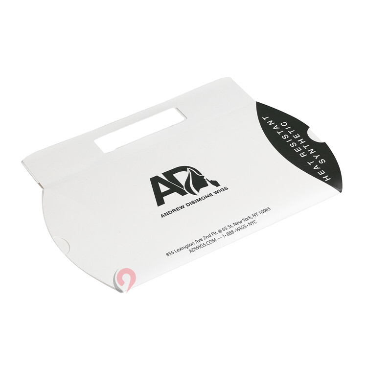 Customize Cheap White Paper Packaging for Hair Wig Pillow Boxes
