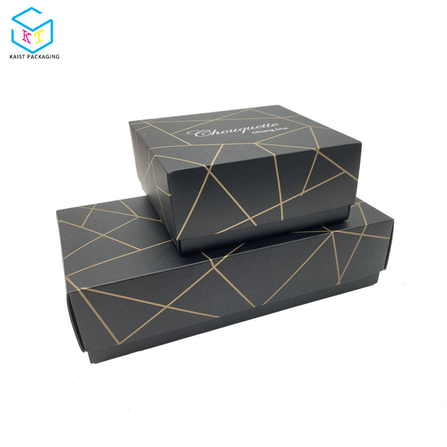  Wholesale Cheap Black Premium 4 Macarons Gift Packaging Box with Divider - Custom Corrugated Boxes