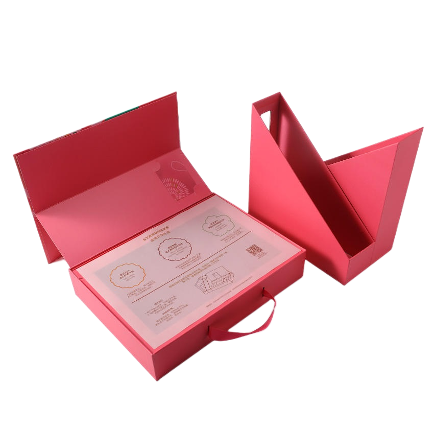 Custom Luxury Pink Moon Cake Package Boxes - Empty Gift Boxes with Paper Dividers for Food & Sweets
