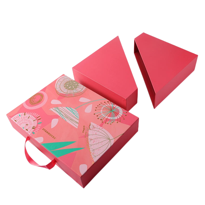 Custom Luxury Pink Moon Cake Package Boxes - Empty Gift Boxes with Paper Dividers for Food & Sweets