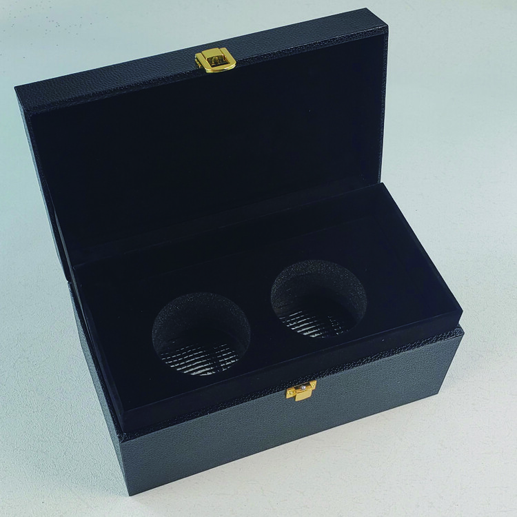 Custom Small Black Matte Paper Display Box for 50gr Tin Caviar Packaging - High-Quality & Eco-Friendly