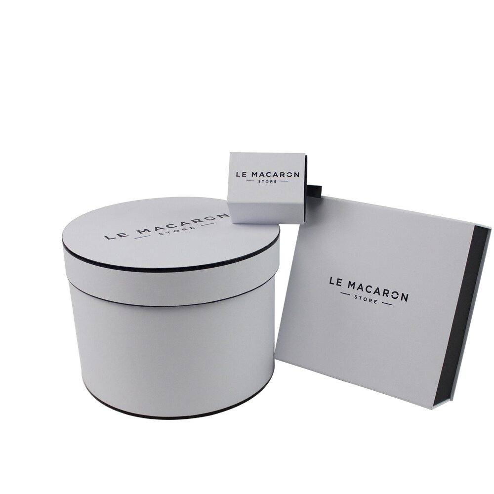 Custom Luxury Macaron Packaging - Slide Drawer Handmade Paper Gift Boxes