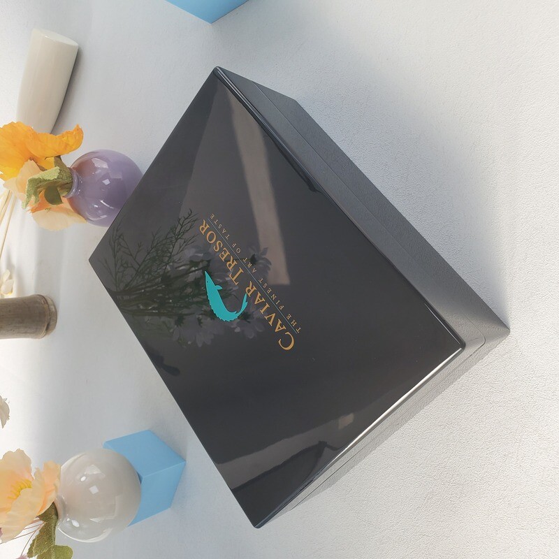 Custom Logo Luxury Caviar Vodka Packaging - Magnetic Gift Box with Ice Pack Option
