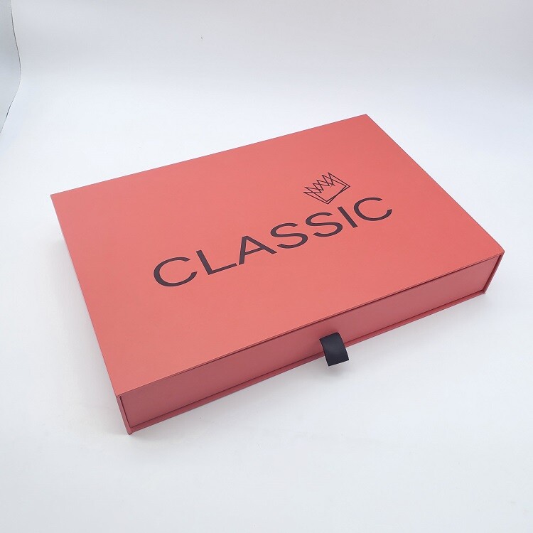 Luxury Silk Scarf Box with Sliding Drawer in Cardboard Packaging