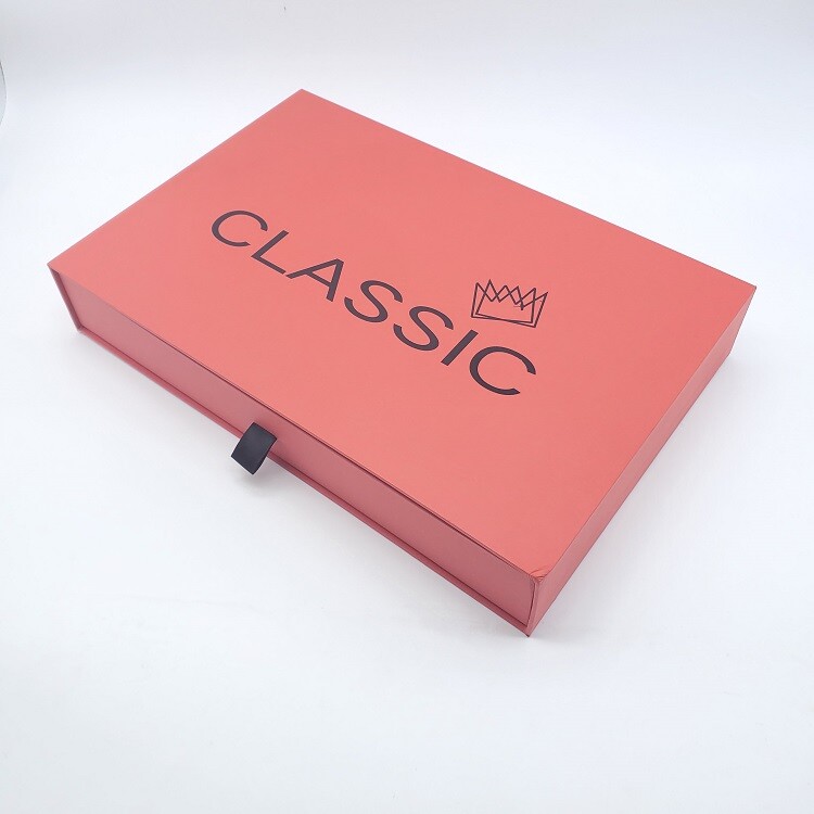 Luxury Silk Scarf Box with Sliding Drawer in Cardboard Packaging