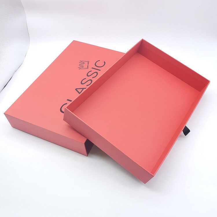 Luxury Silk Scarf Box with Sliding Drawer in Cardboard Packaging