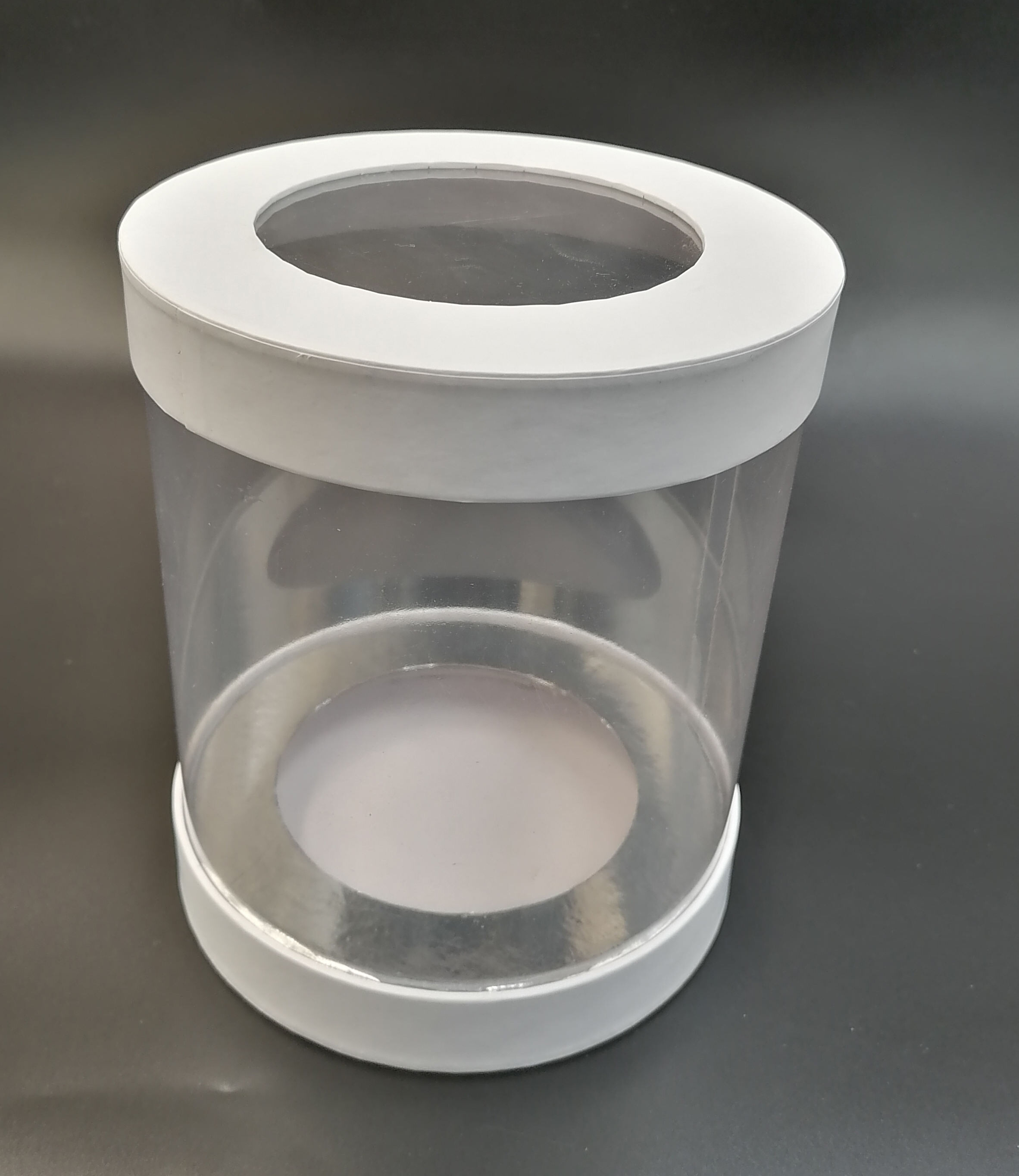 Wholesale Round Clear Transparent Gift Box for Mother's Day Flower Packaging