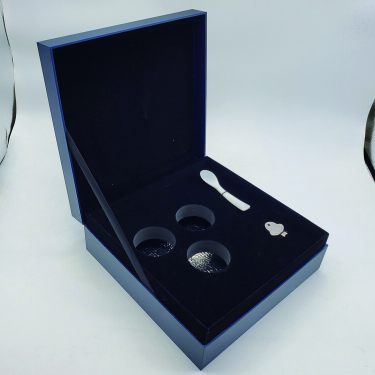 Custom Luxury PU Leather Caviar Gift Packaging Box - Shenzhen Kaijie Packaging