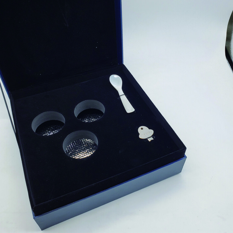 Custom Luxury PU Leather Caviar Gift Packaging Box - Shenzhen Kaijie Packaging