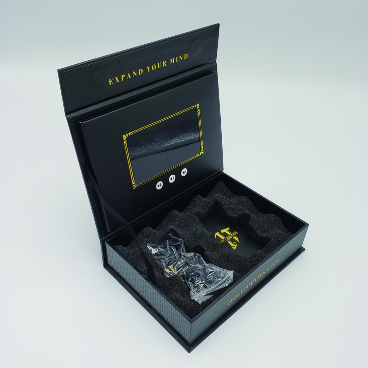 LCD Screen Video Player Advertising Card Gift Packaging Box with Custom Design