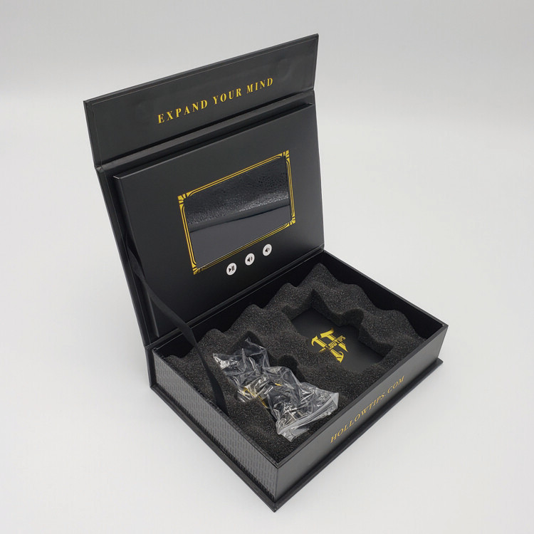 LCD Screen Video Player Advertising Card Gift Packaging Box with Custom Design