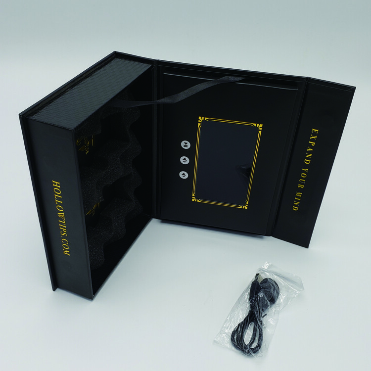 LCD Screen Video Player Advertising Card Gift Packaging Box with Custom Design