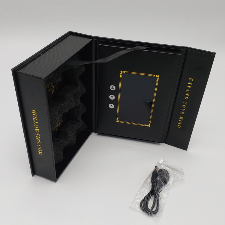 LCD Screen Video Player Advertising Card Gift Packaging Box with Custom Design