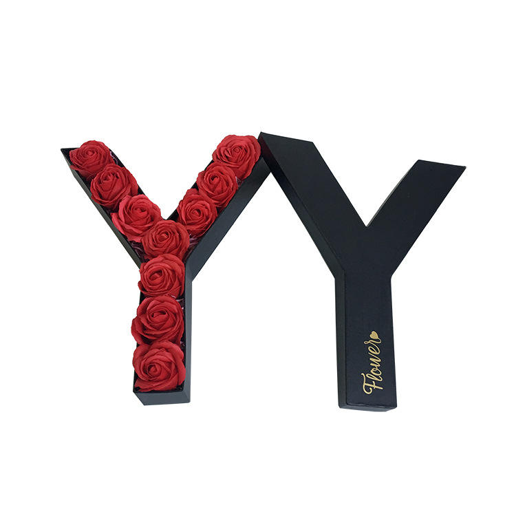 Luxury English Alphabet Gift Craft Flower Paper Box - Customized & Eco-Friendly Packaging