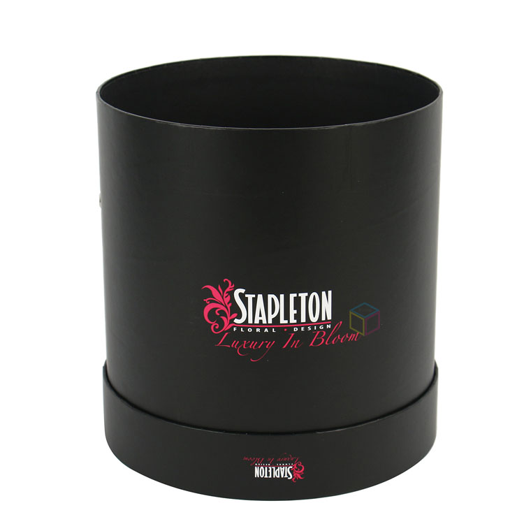 Luxury Rigid Cardboard Round Hat Paper Box for Flowers - Customizable & Eco-Friendly Packaging
