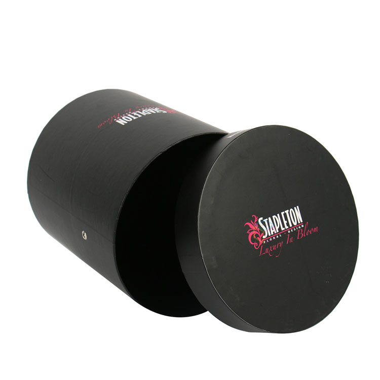 Luxury Rigid Cardboard Round Hat Paper Box for Flowers - Customizable & Eco-Friendly Packaging