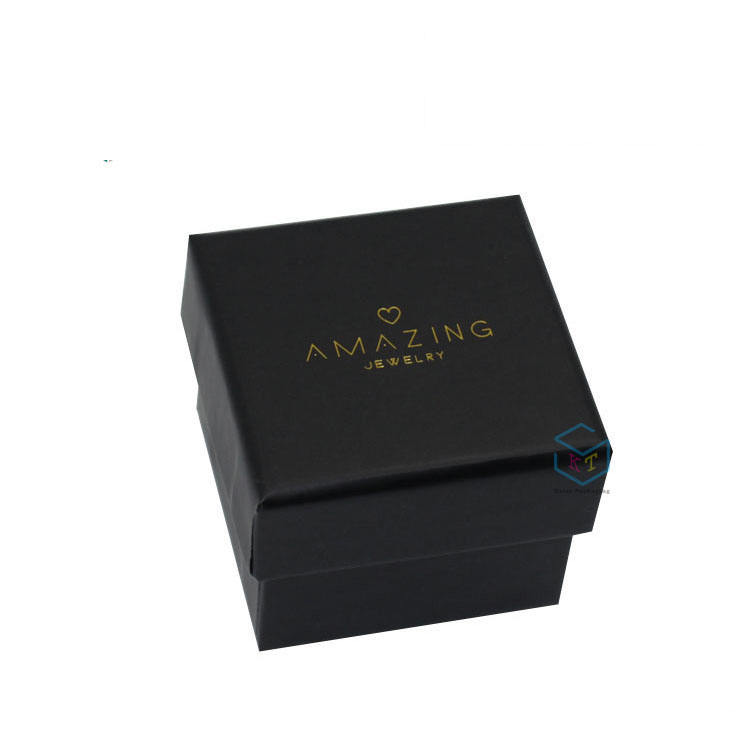 Custom Small Black Cardboard Gift Boxes for Jewelry Packaging - Shenzhen Kaijie