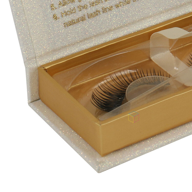 Luxury Sliding Drawer Paper False Eyelash Box Packaging with Custom Options