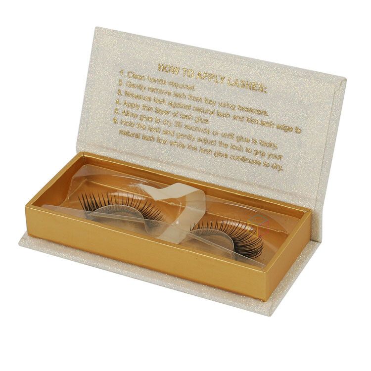 Luxury Sliding Drawer Paper False Eyelash Box Packaging with Custom Options