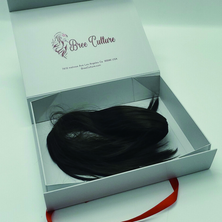 Custom Magnetic Closure Matt Lamination Folding Paper Gift Boxes with Glossy Black UV Coating Logo