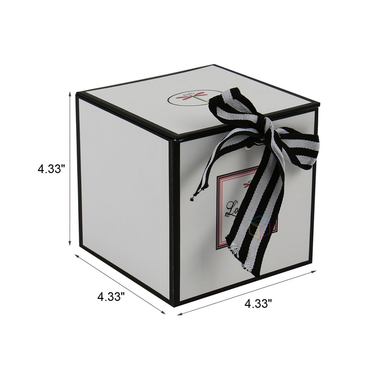 Custom Rigid Candle Box with Floral Design & Lid for Luxury Scented Candles | Premium Packaging