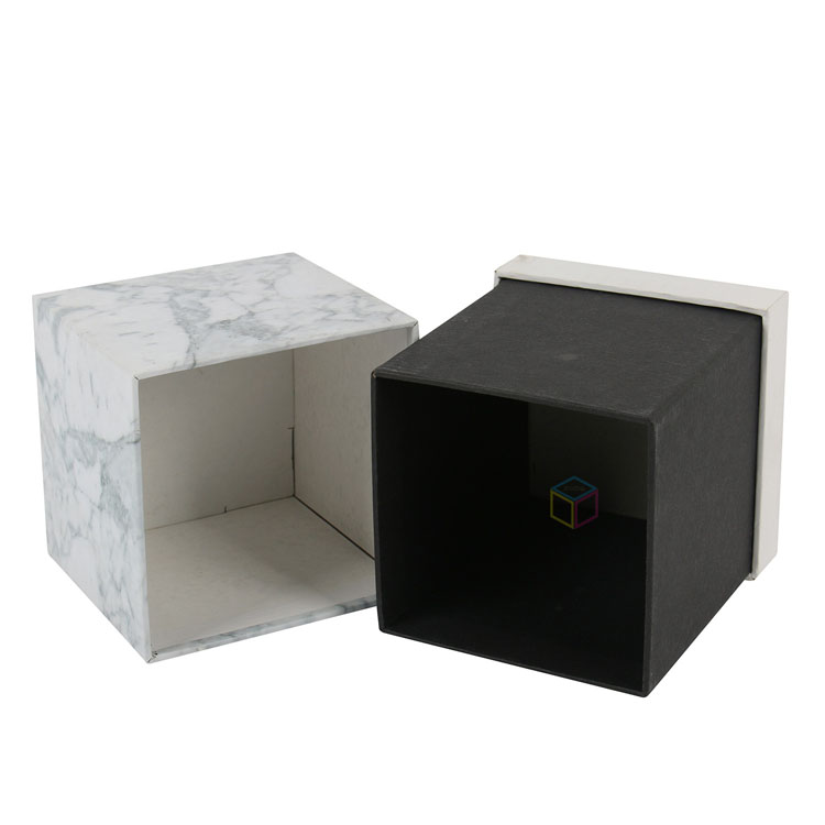 Two-Piece Candle Packaging Box with Gold Foil Stamping | Elegant Candle Gift Sets | Premium Floral Design
