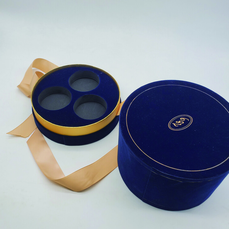 Luxury Velvet Round Tube Candle Packaging Box for Premium Candles - Shenzhen Kaijie Packaging