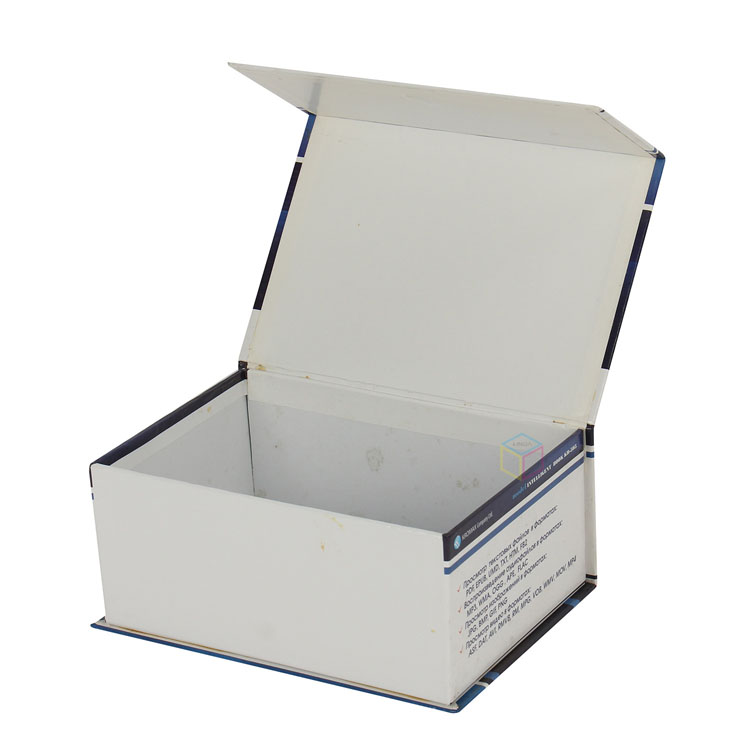 Minimalist Smartphone Packaging Beige Book Shape Box with Magnetic Closure | Eco-Friendly Custom Design