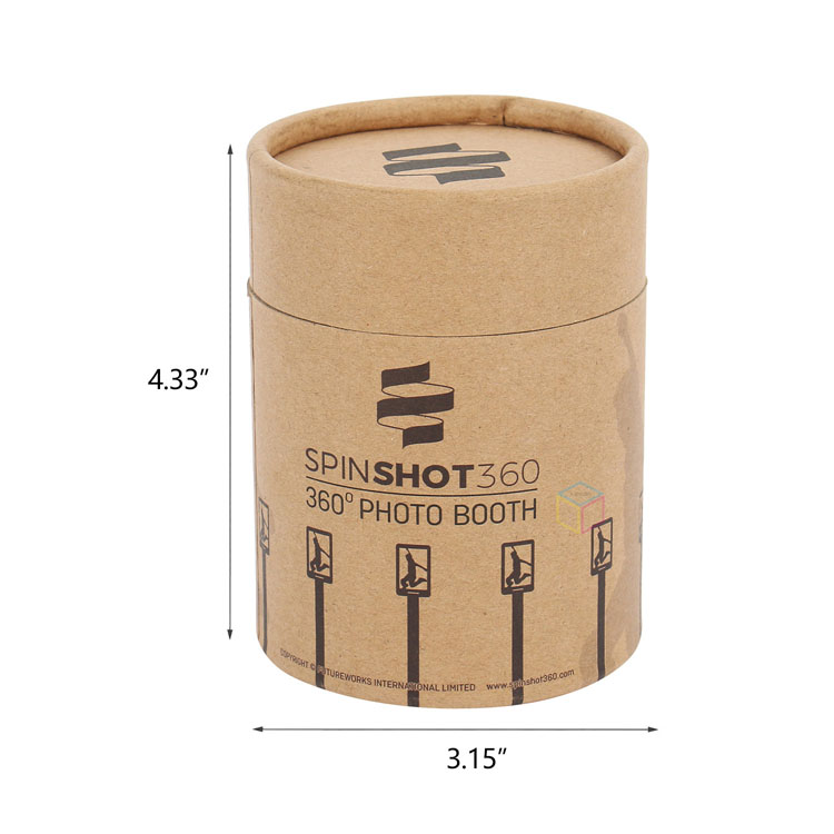Custom Cylindrical Kraft Perfume & Incense Sticks Packaging Box with Logo - Eco-Friendly Kraft Paper Box with Lid