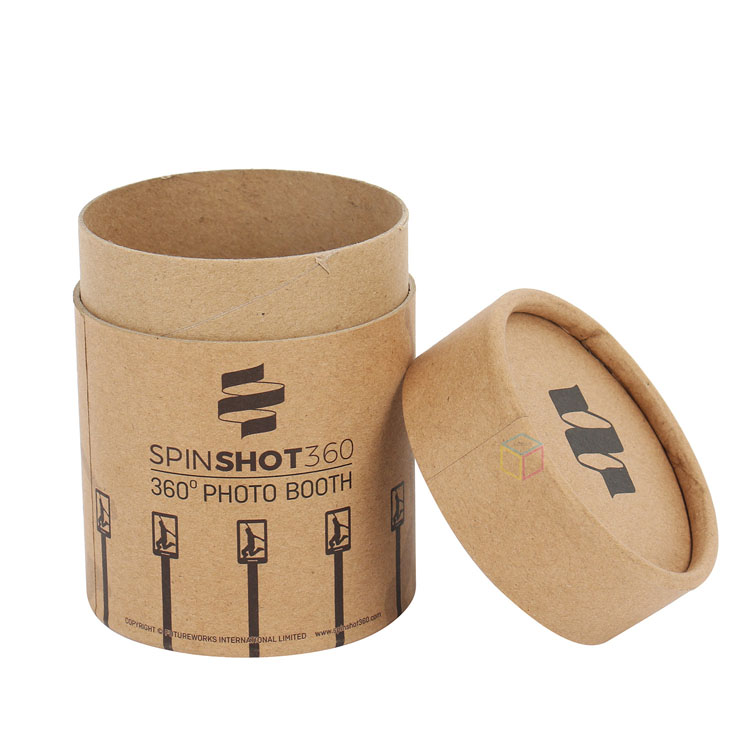 Custom Cylindrical Kraft Perfume & Incense Sticks Packaging Box with Logo - Eco-Friendly Kraft Paper Box with Lid