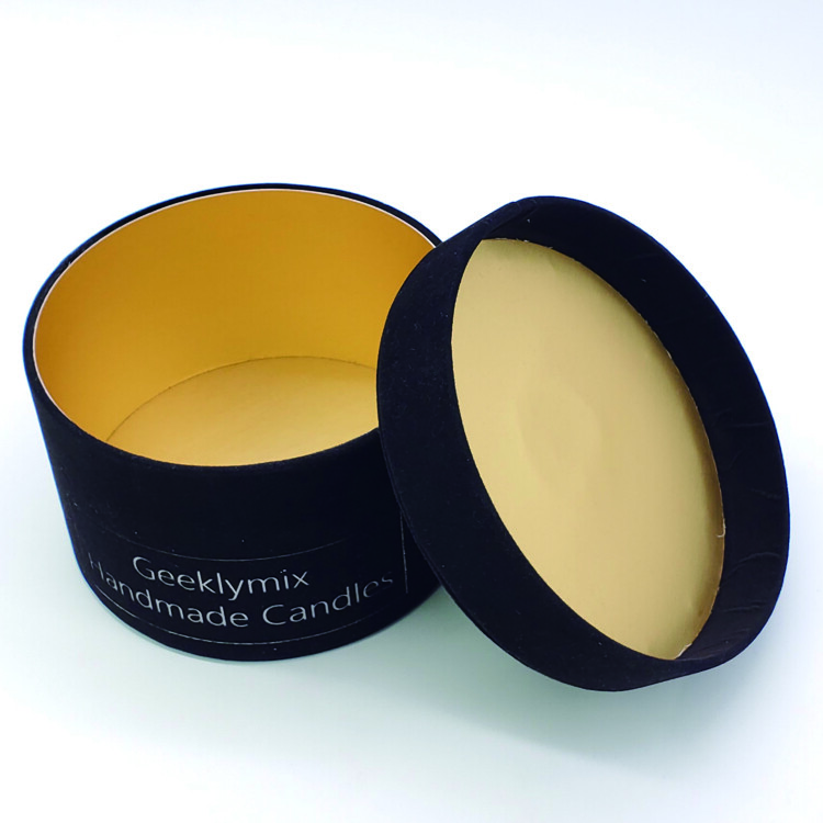 Luxury Black Recycled Magnet Rigid Cardboard Cosmetics Skincare Gift Boxes | Custom Logo CMYK Printed Packaging Shoe Paper Box