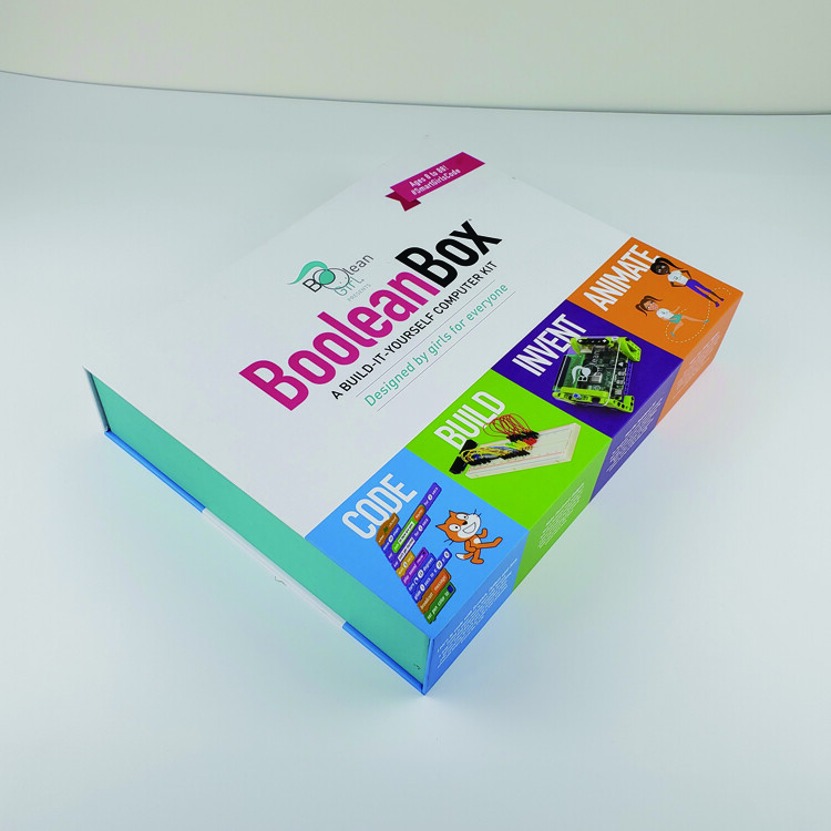 Custom Size Linen Wedding Photo Album Box with Magnet Closure | Rigid Cardboard Packaging