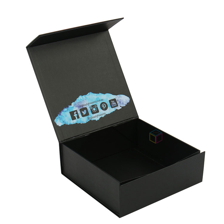 Custom Printed Solid-color Foldable Carton with Integrated Ribbon | Eco-Friendly Packaging Solution