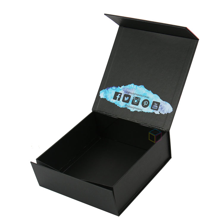 Custom Printed Solid-color Foldable Carton with Integrated Ribbon | Eco-Friendly Packaging Solution