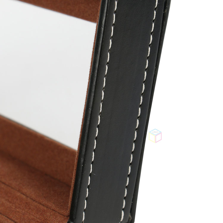 Custom Logo Paperboard Green PU Leather Two Tea Tin Can Packaging Box | Eco-Friendly Luxury Gift Box