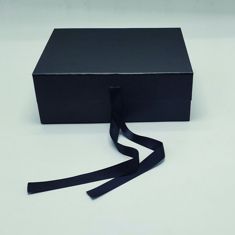 Sturdy Matte Skincare Packaging Boxes with Ribbon | Eco-Friendly Custom Design for Promotional Use