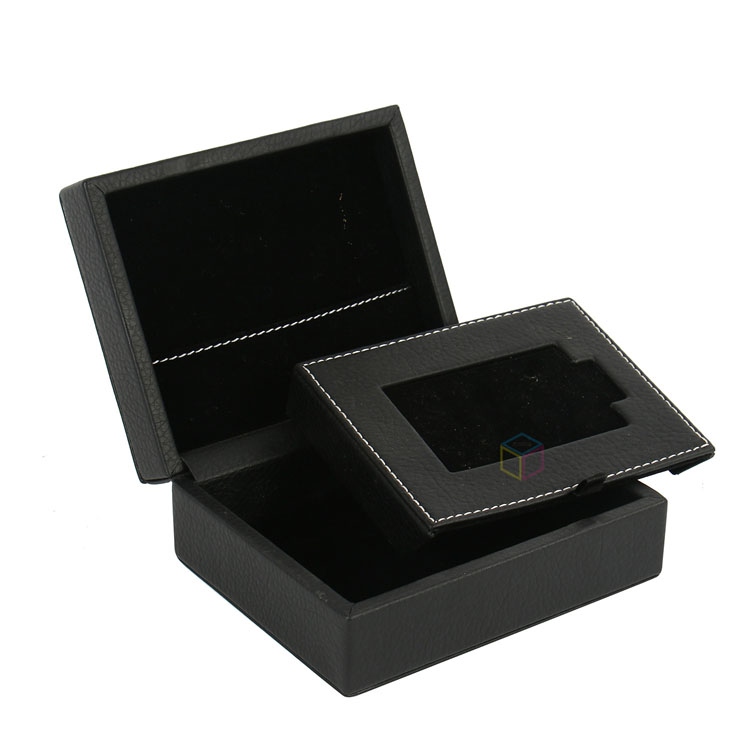 Custom PU Leather Luxury Perfume Packaging Box | Flip Open Cosmetic & Beauty Packaging