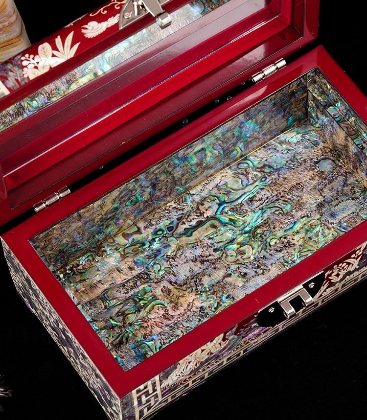 Advanced Custom Lacquerware Wedding Gift Jewelry Box - Wooden Princess European Jewelry Storage Box