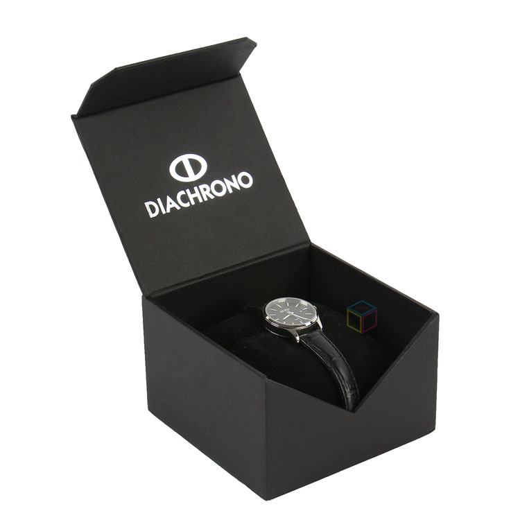 Customized Hot Sale Black Packaging Cardboard OEM Watch Gift Box | High-Quality Jewelry Storage Box
