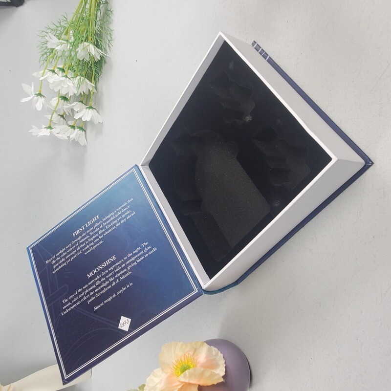 Top Sponsor Listing Modern Home Fake Faux Decor Book Stack | Luxury Blue Velvet & Gold Foil Candle Holders | Eco-Friendly Packaging