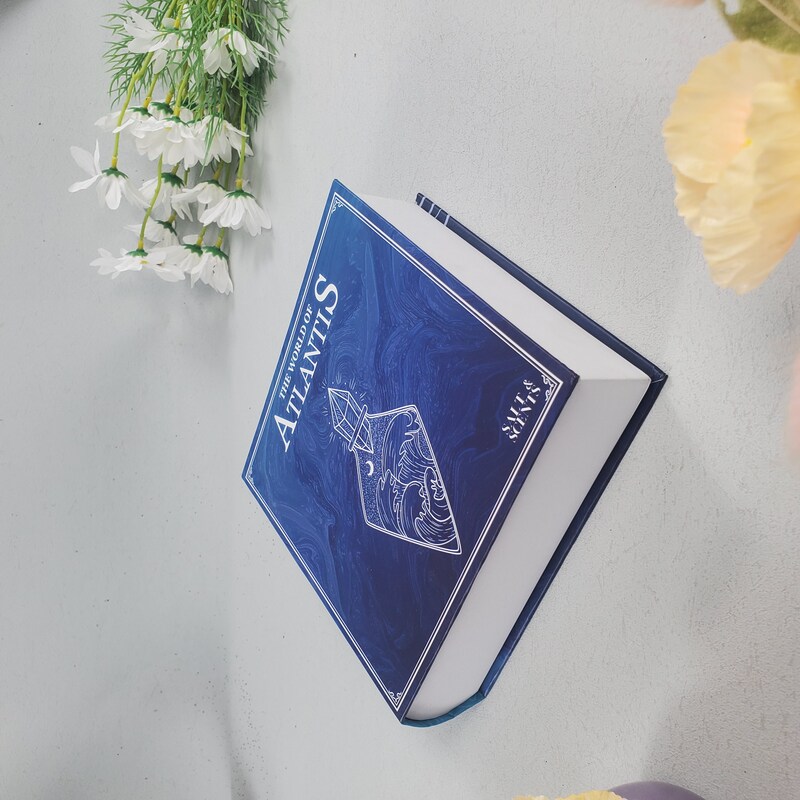 Top Sponsor Listing Modern Home Fake Faux Decor Book Stack | Luxury Blue Velvet & Gold Foil Candle Holders | Eco-Friendly Packaging