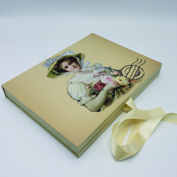 Custom Cardboard Chocolate Box with Compartments | Creative Rectangular White Red Rigid Confectionery Boxes China