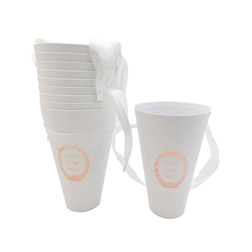 Wholesale Custom Drawer Round Cardboard Gift Boxes | Pink Round Paper Flower Packaging