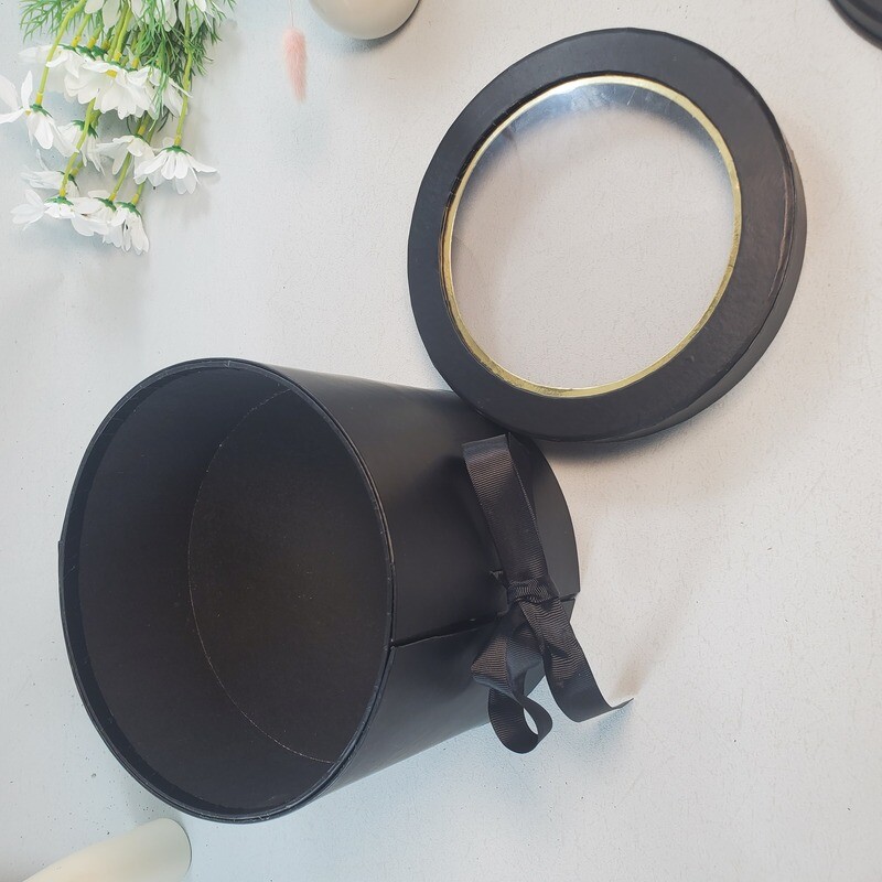 Guangdong Customized Colorful Cardboard Paper Round Flower Gift Box | Eco-Friendly Packaging