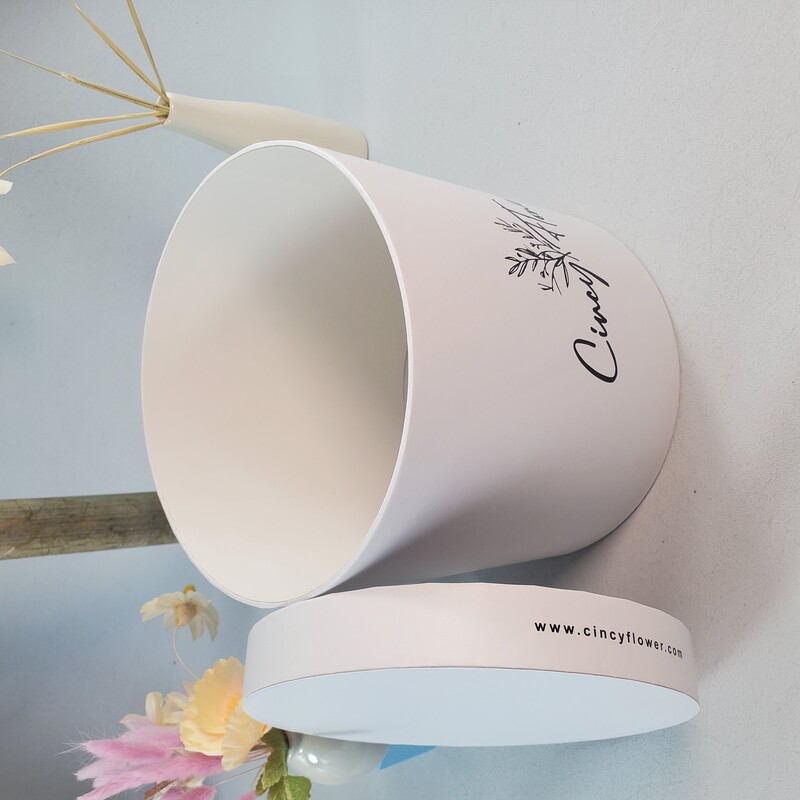 Guangdong Luxury Empty Flower Gift Box Round Boxes with PVC Window & Ribbon - Eco-Friendly Custom Packaging