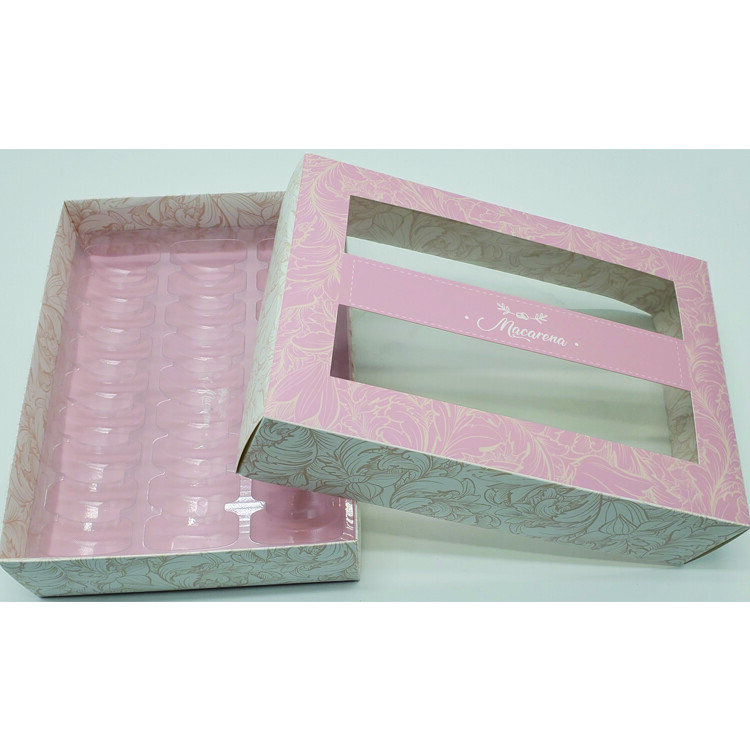 Wholesale Luxury Open Window Date Box Packaging for Ramadan - Handmade Fresh Dates & Chocolate Cookies Box