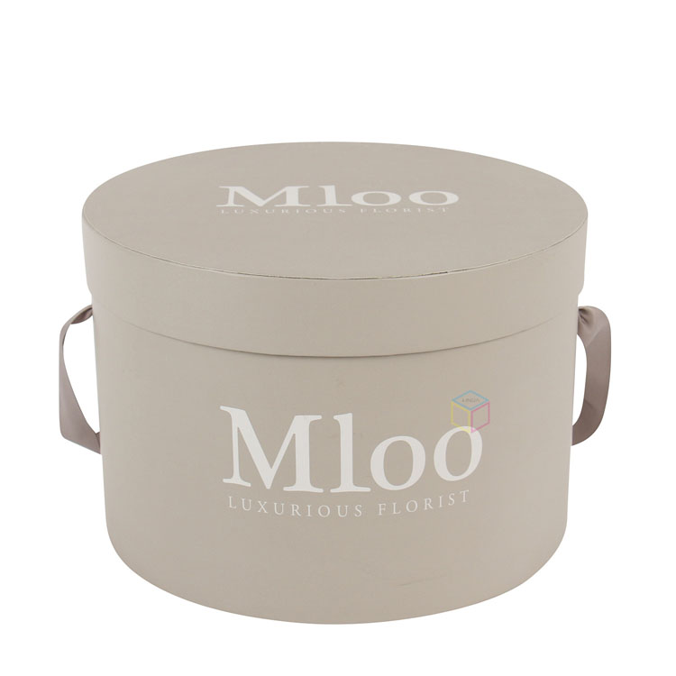 Luxury Royal Round Velvet-Lined Jewelry Box Packaging for Rose Flower, Ribbon Accessory Packaging | Custom Design