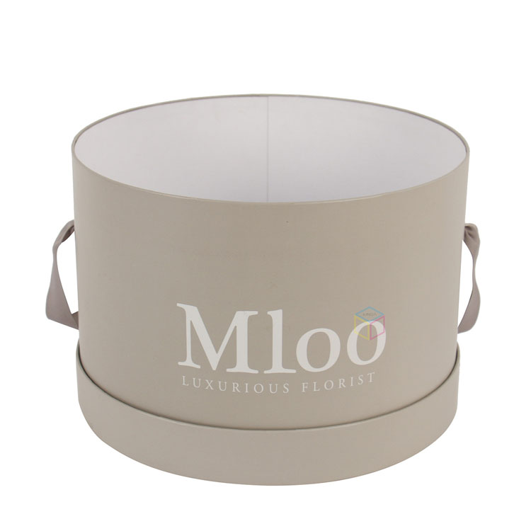 Luxury Royal Round Velvet-Lined Jewelry Box Packaging for Rose Flower, Ribbon Accessory Packaging | Custom Design