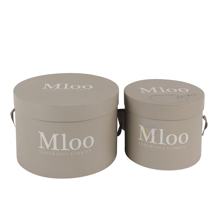 Luxury Royal Round Velvet-Lined Jewelry Box Packaging for Rose Flower, Ribbon Accessory Packaging | Custom Design