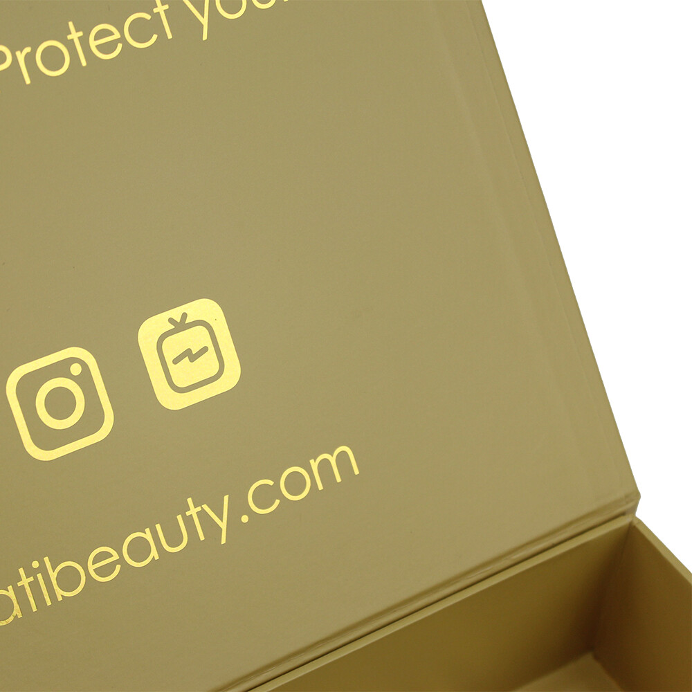 Custom Magnetic Wig Box with Logo | Flip White Magnetic Gift Box with Ribbon | Luxury Packaging